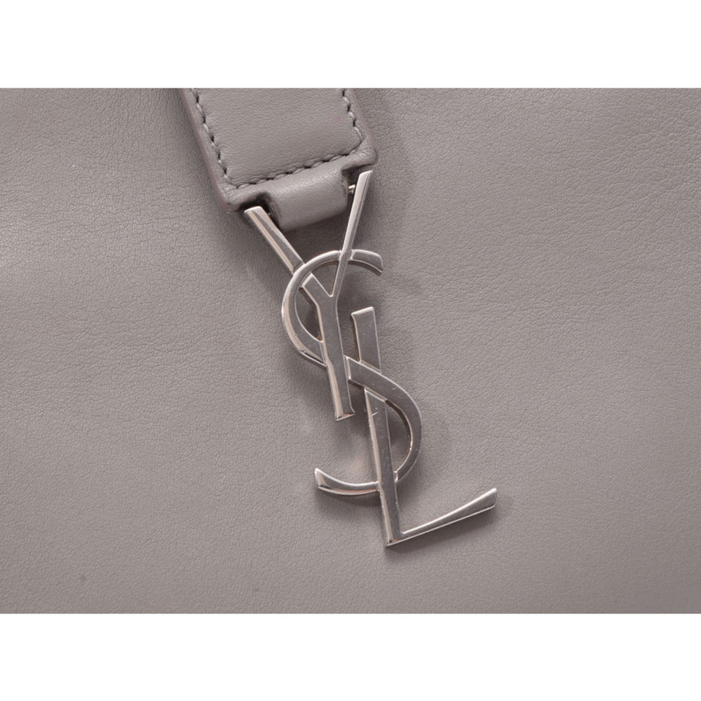 Saint Laurent Y Line Shoulder Bag Gray Calfskin - Picture 7 of 11